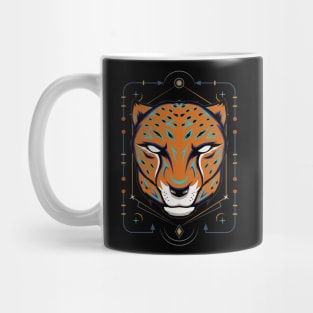 Cheetah Mascot Emblem Mug